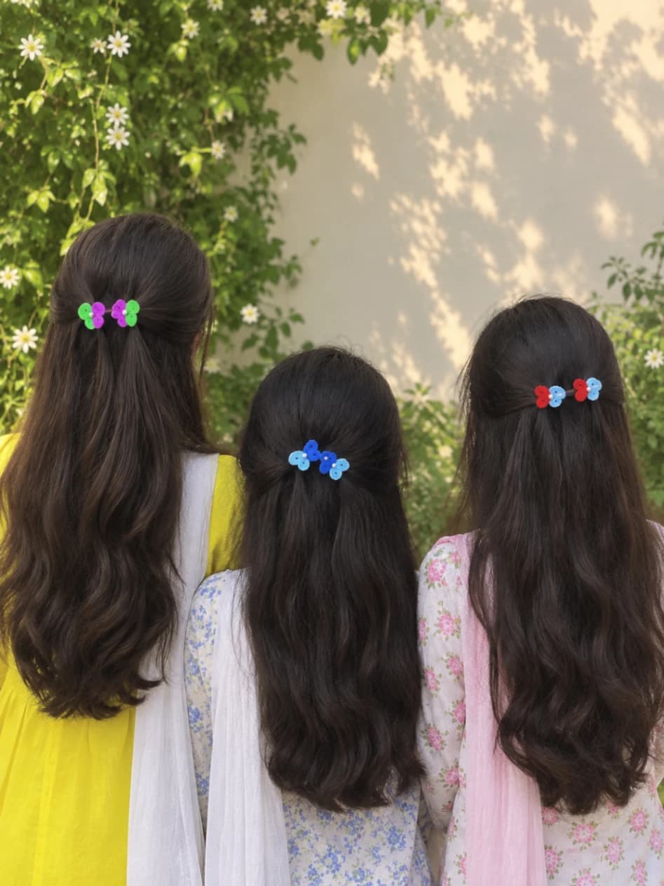 Colorful Handmade Cute Hair Accessories for Girls – Decorative Hair Pins