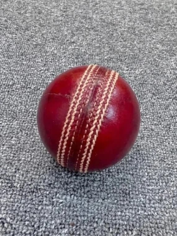Cricket Hard Ball | Red Leather Ball with Stitched Seam