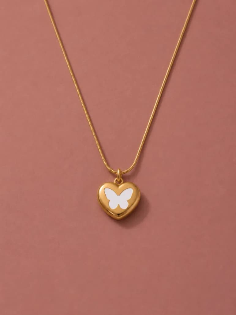 Butterfly Heart neckpeice