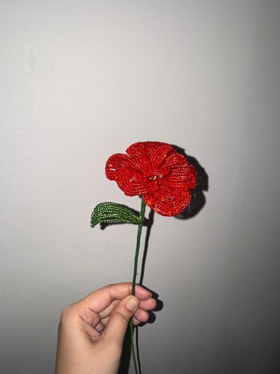 Beaded rose